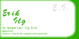 erik ilg business card